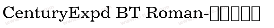 CenturyExpd BT Roman字体转换